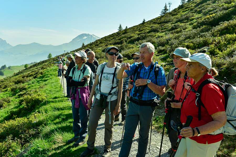 Exkursionsgruppe mit Kurt Rösti, Rundwanderung Leiterli-Gipsgebiet Gryden-Speichersee_Marcel Weidenfeller